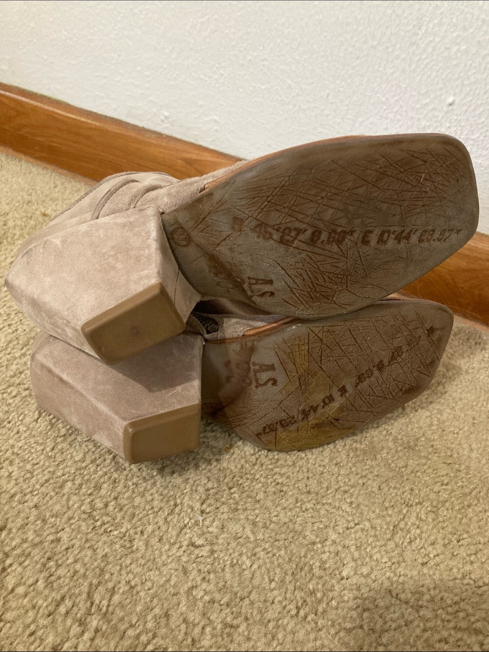 A.S.98 Tan Suede Sandals Size 7 - Picture 6 of 7